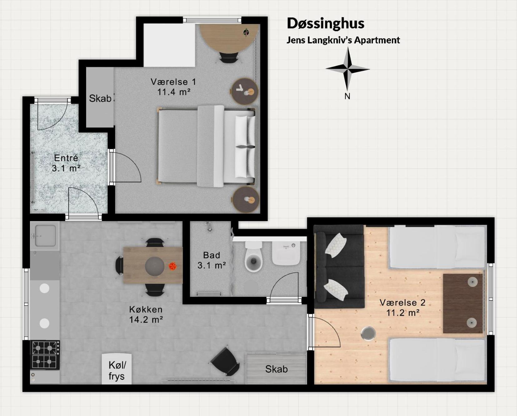 Dossinghus Holiday Apartments Kjellerup 外观 照片